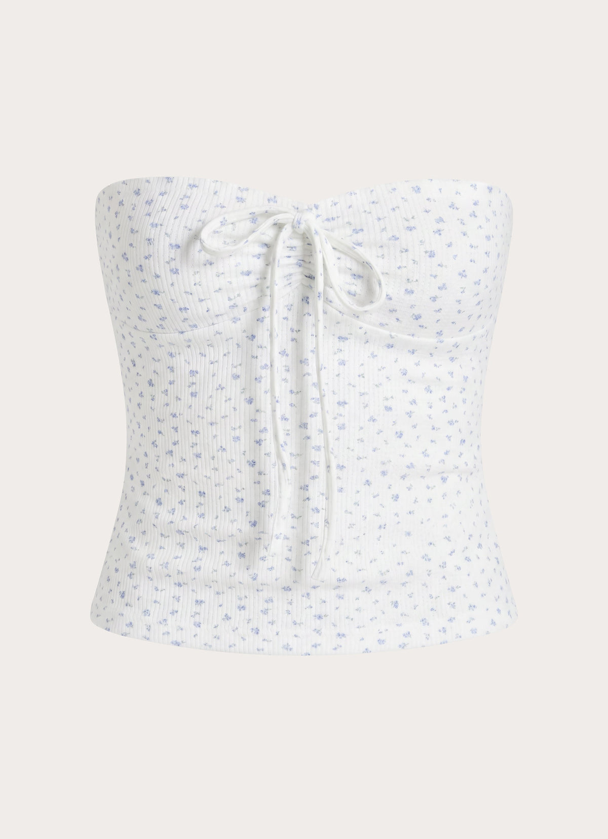 Lined Floral Texture Top