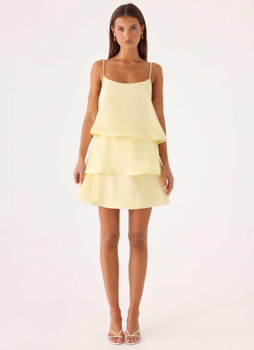 Tiered Satin Mini