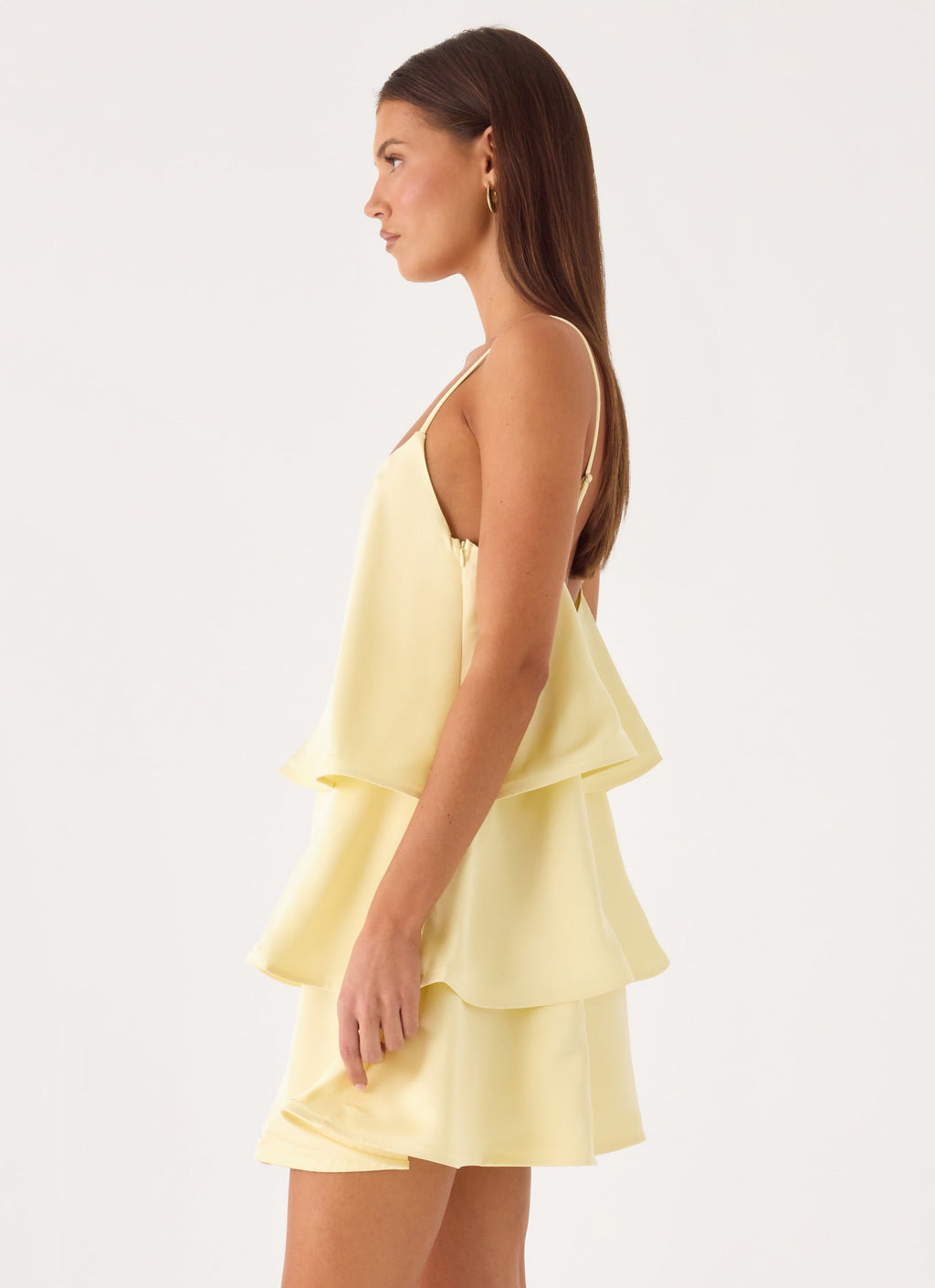 Tiered Satin Mini