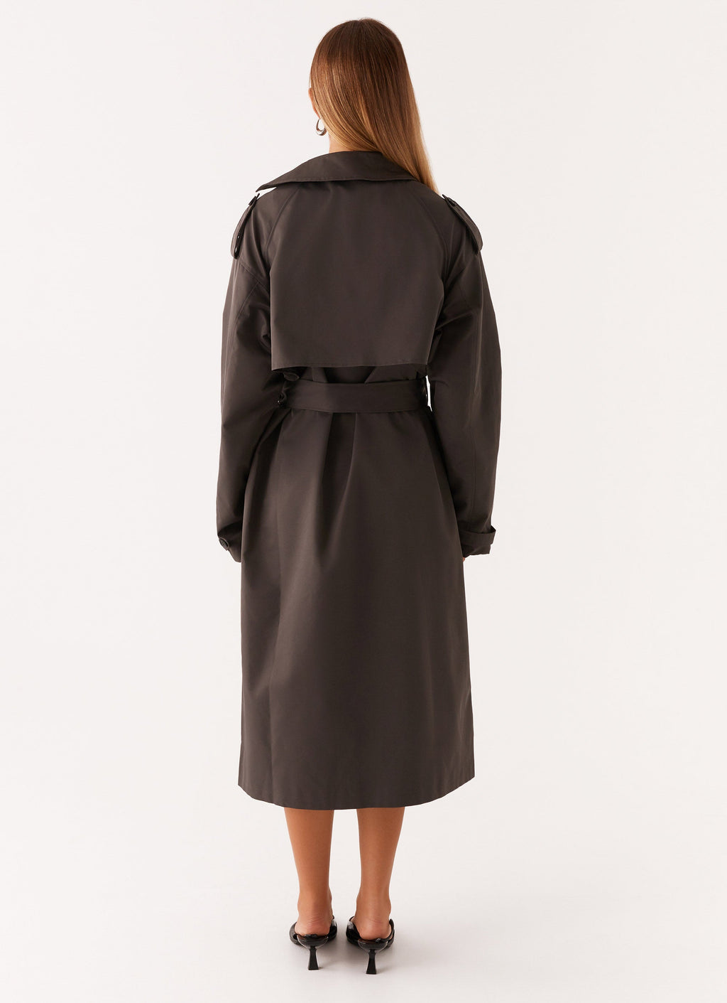 Front-Pocket Sleeve-Tie Trench
