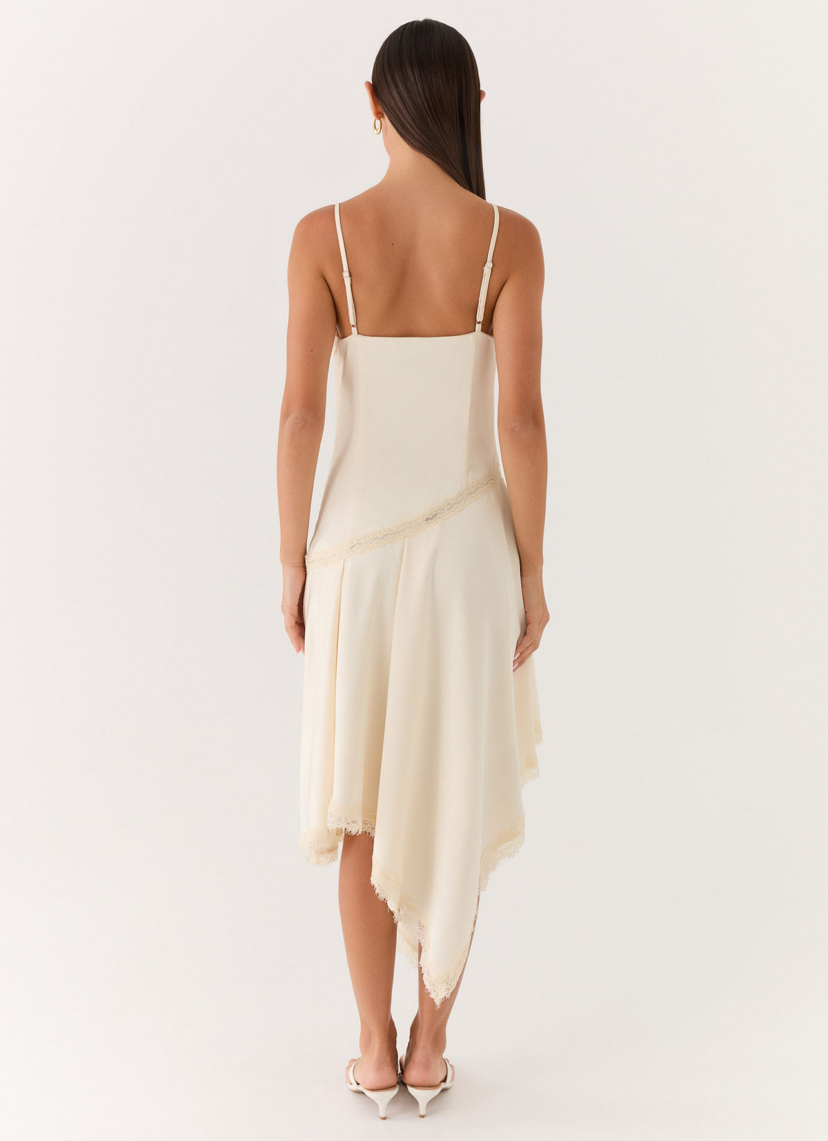 Side-Zip Drape Midi