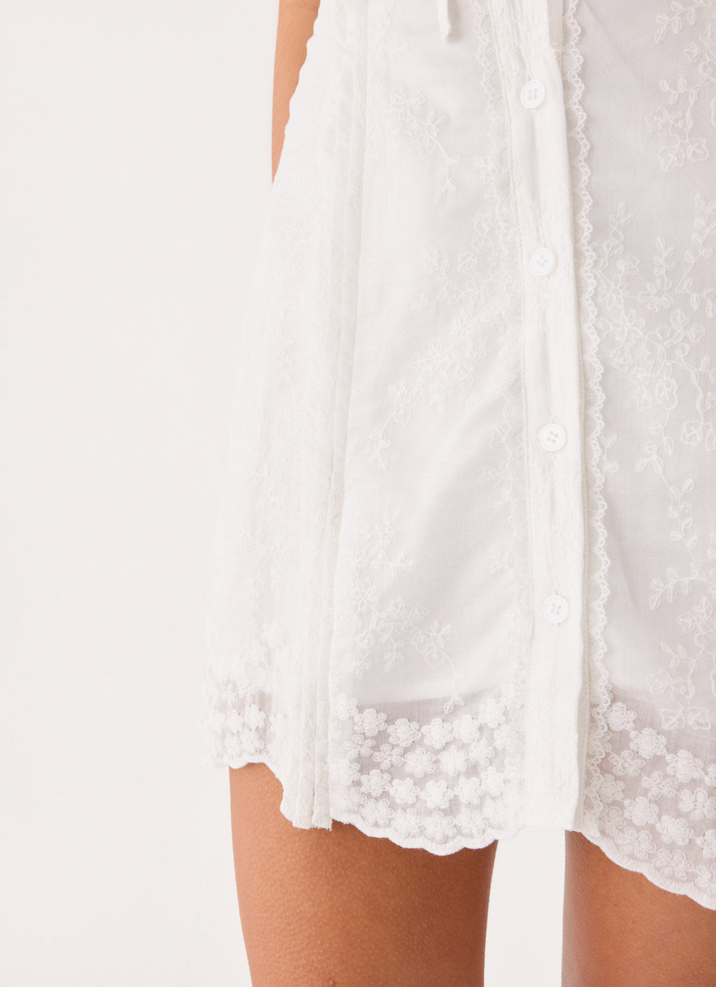 Sheer Cap Sleeve Cinched Mini