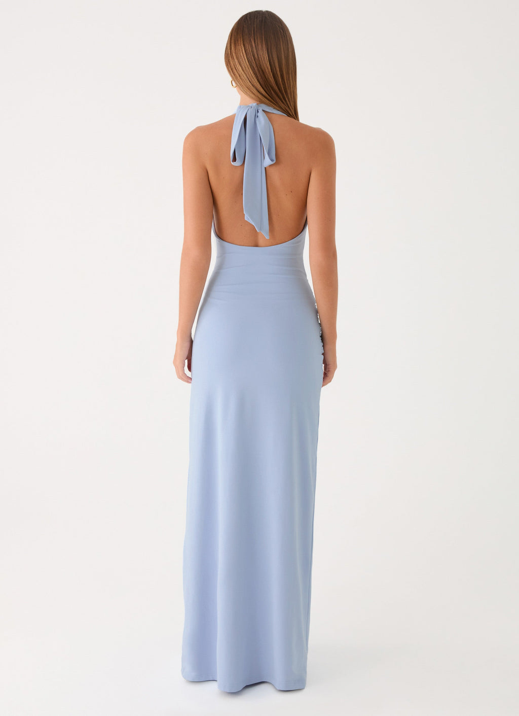 Halter-Sash Maxi Dress