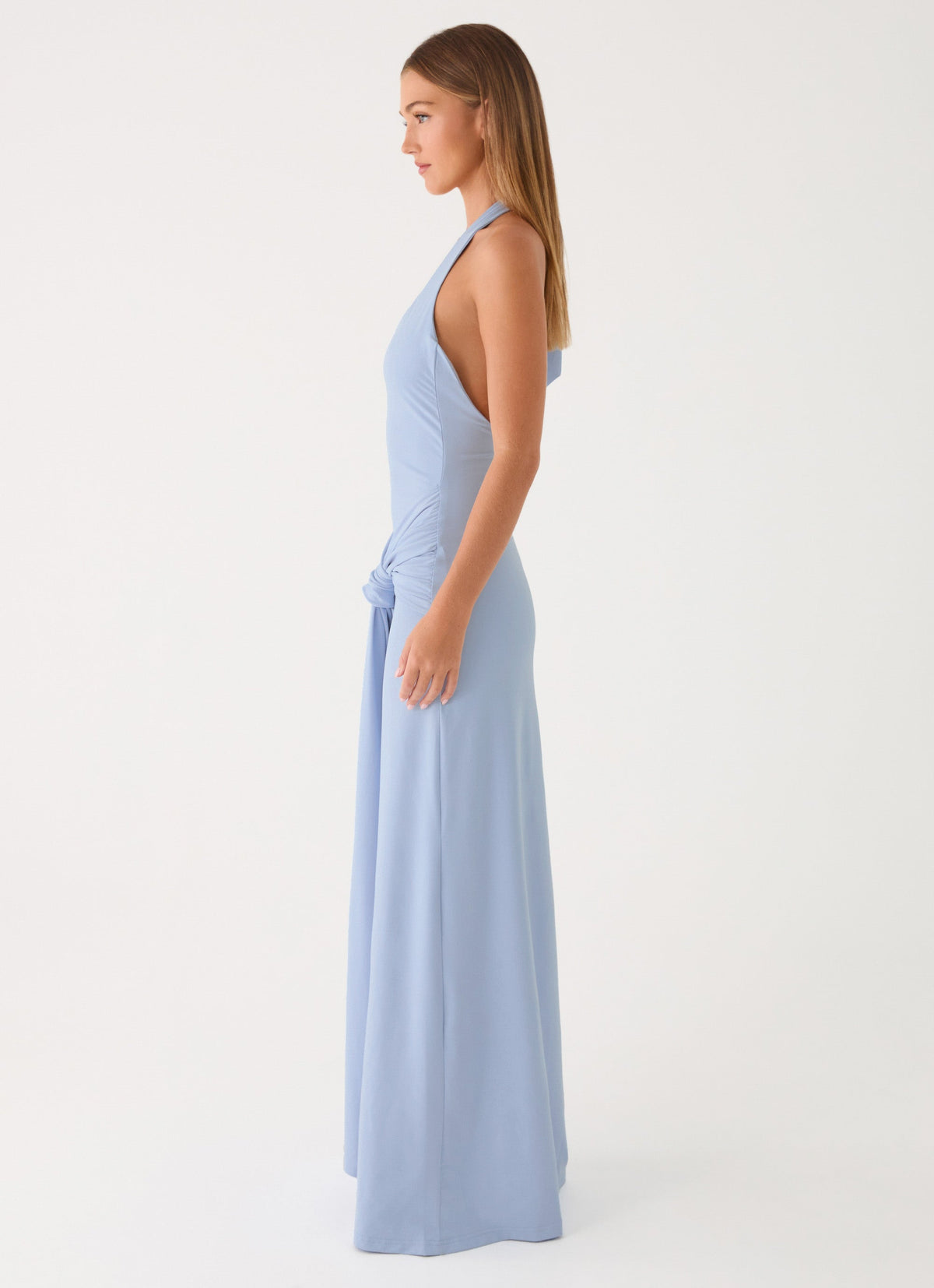 Halter-Sash Maxi Dress
