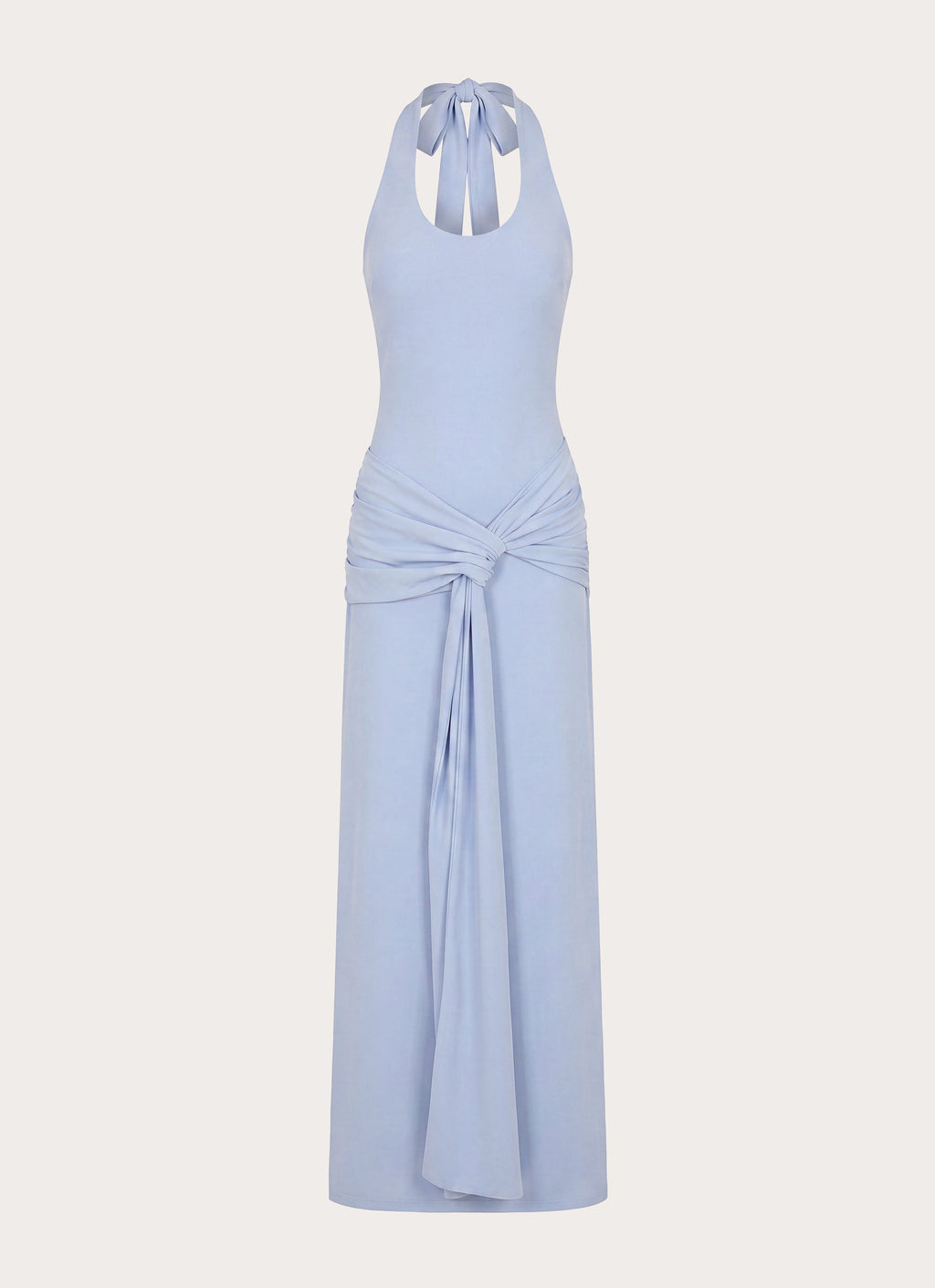 Halter-Sash Maxi Dress