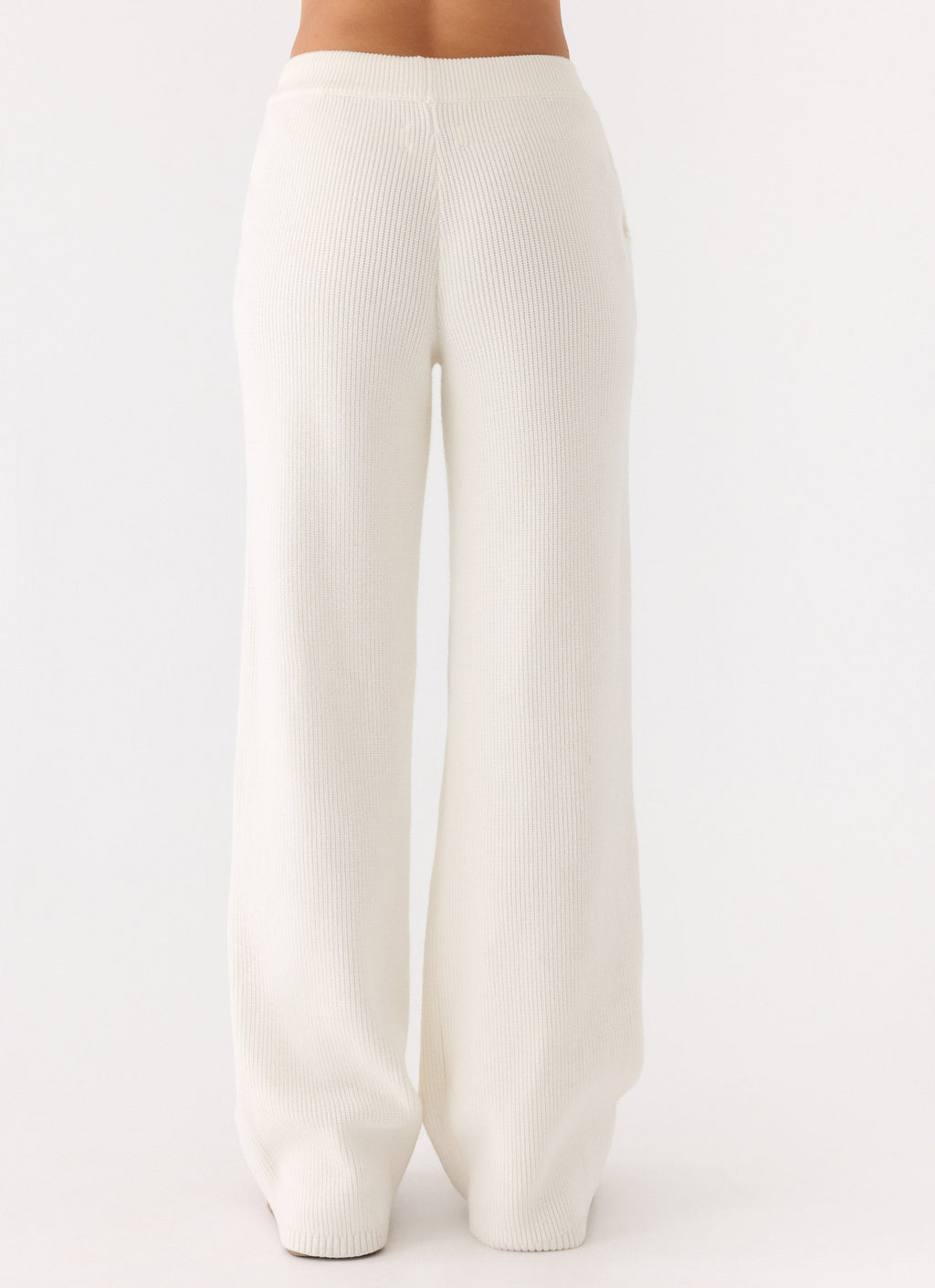 Low-Rise Drawstring Knit Pants