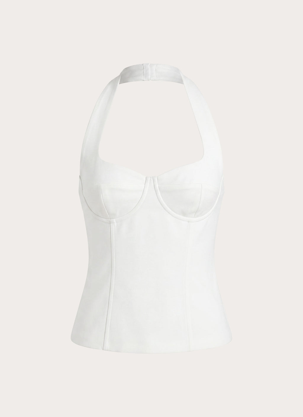 Shaped Suiting Bustier Crop