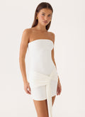 Adjustable-Strap Evening Dress