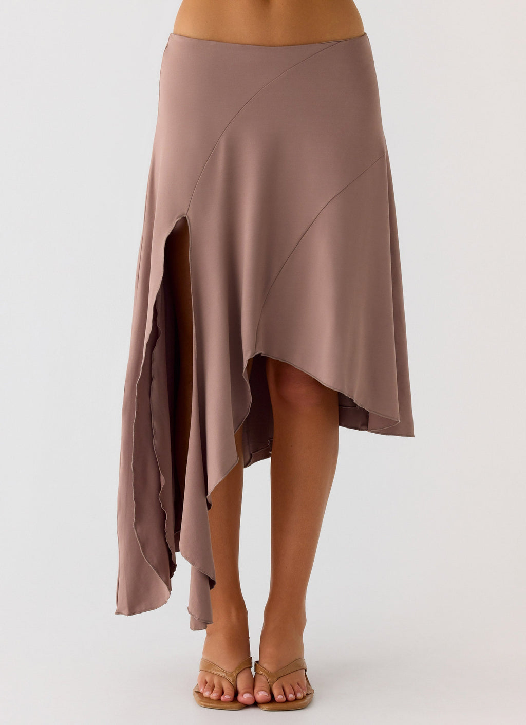 Split-Stretch Jersey Skirt