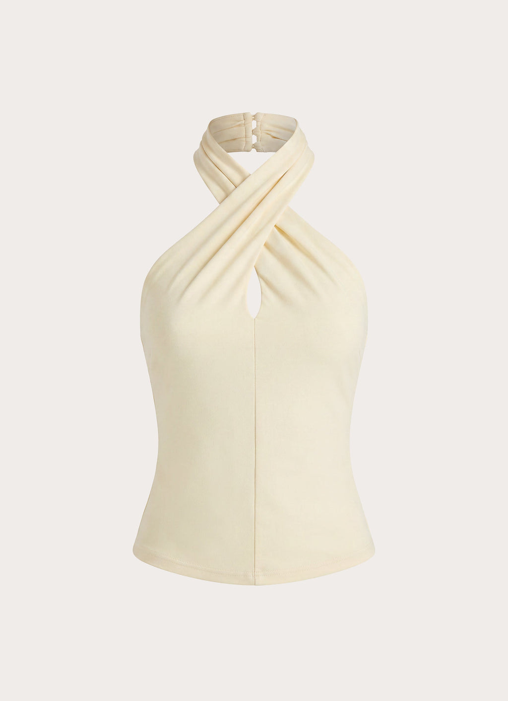 Cross-Over Button Halter Top
