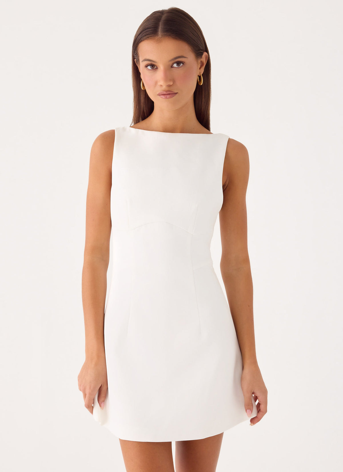 Wide Neck V-Back Suit Mini