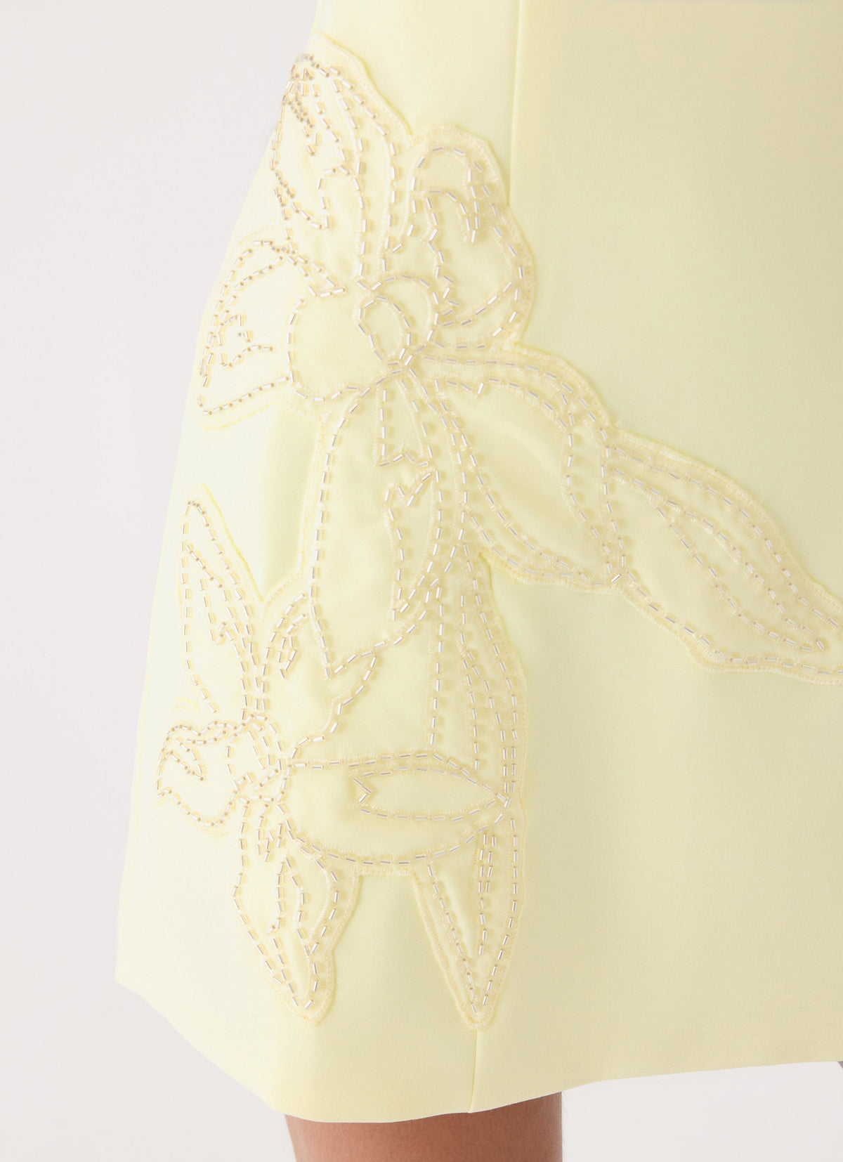 Strapless Floral Suit Mini