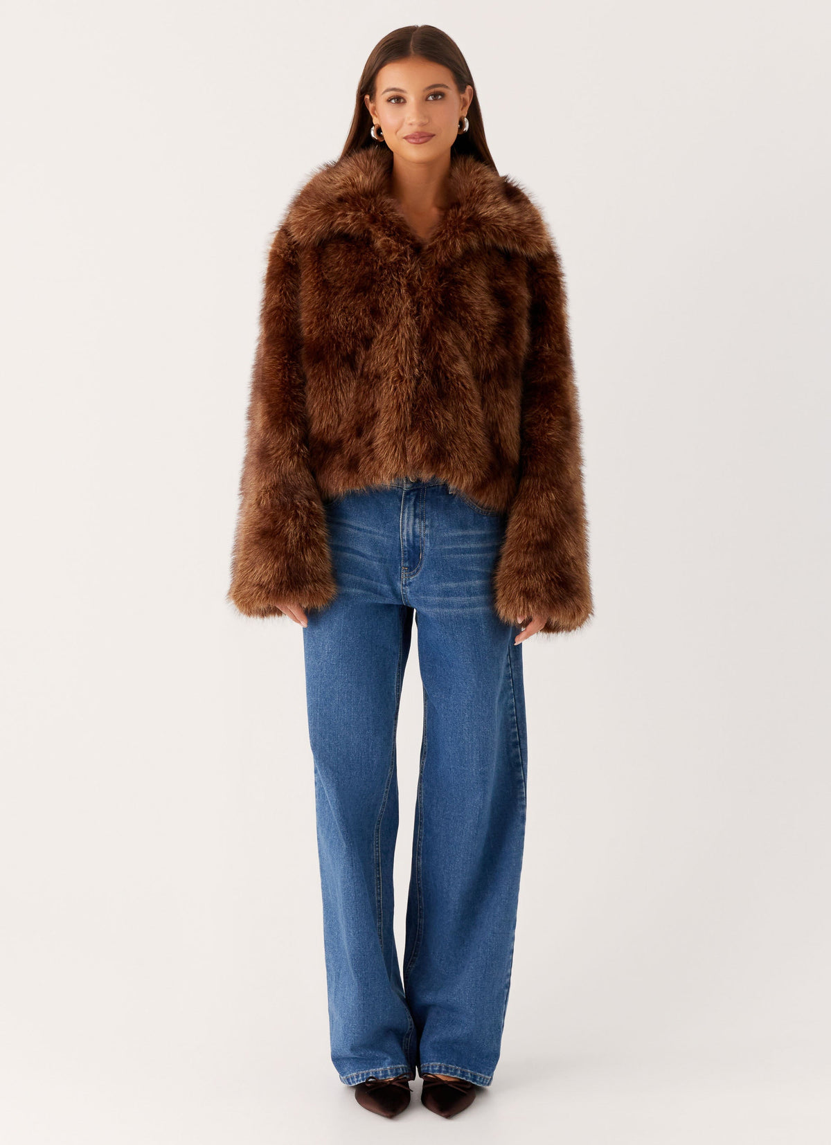 Tailored-Cut Short Fur Coat