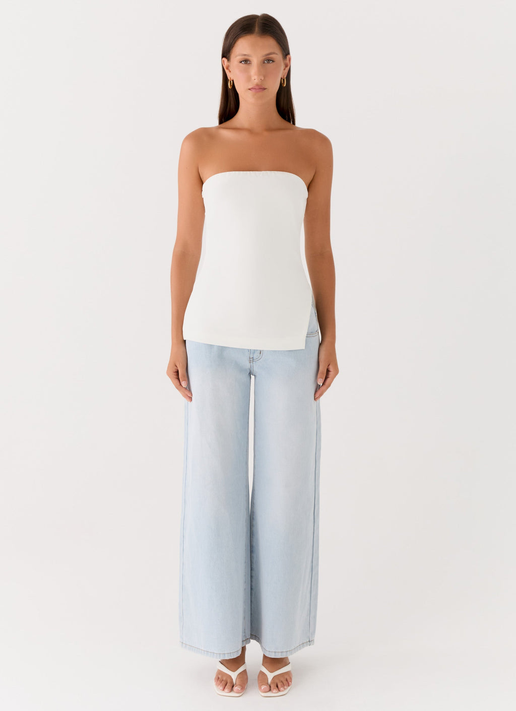 Strapless Silhouette Top