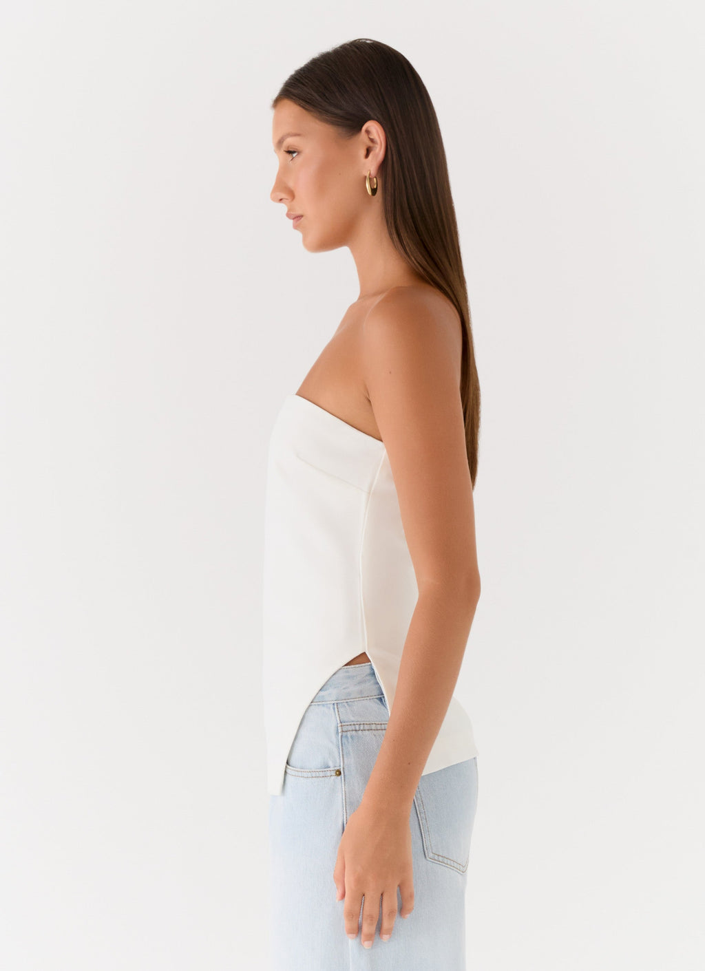 Strapless Silhouette Top