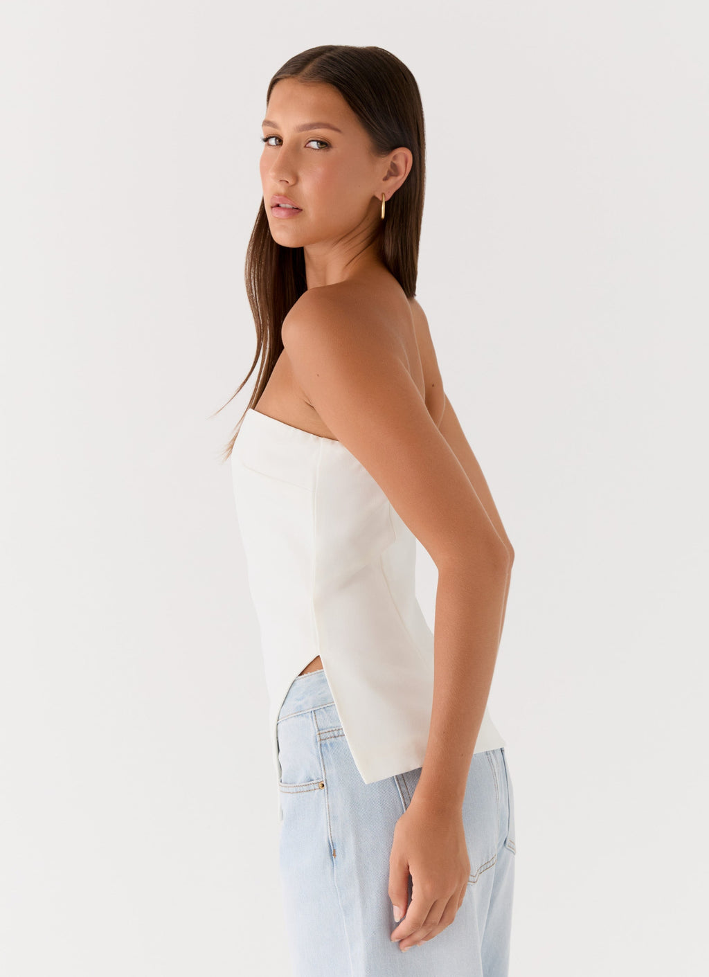 Strapless Silhouette Top