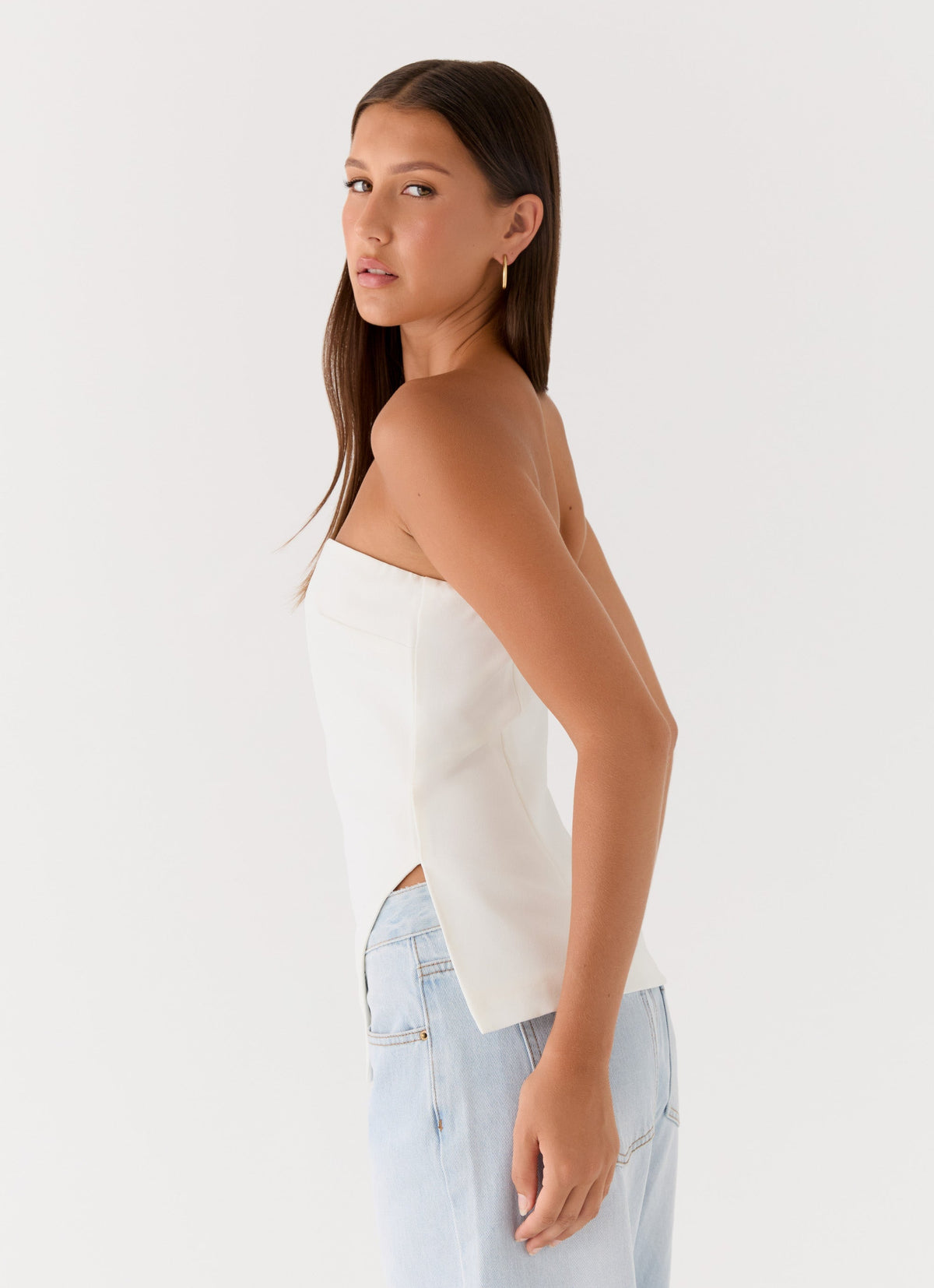 Strapless Silhouette Top