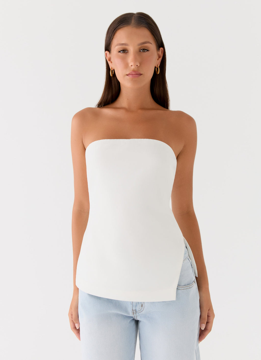Strapless Silhouette Top