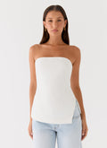 Strapless Silhouette Top