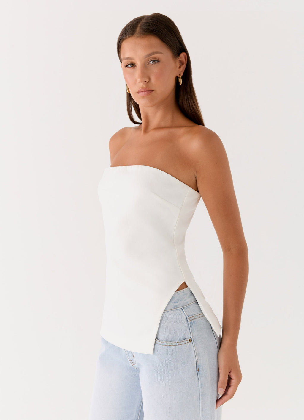 Strapless Silhouette Top