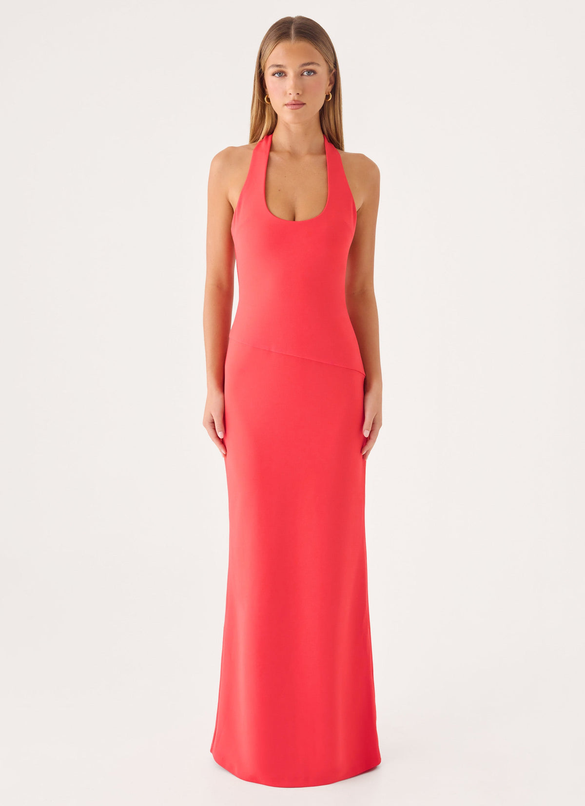 Side-Zip Tension Gown