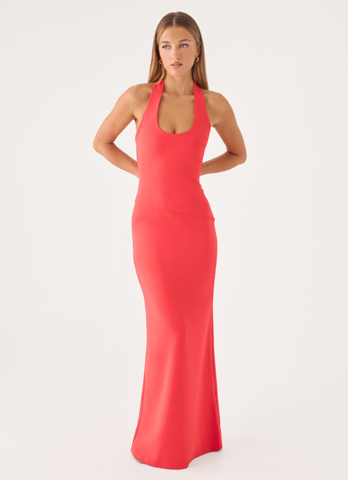 Side-Zip Tension Gown