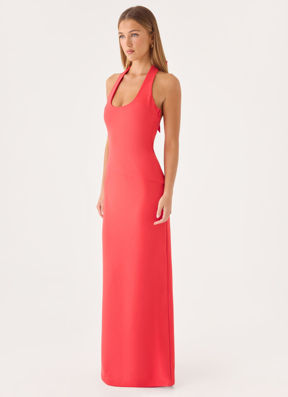 Side-Zip Tension Gown