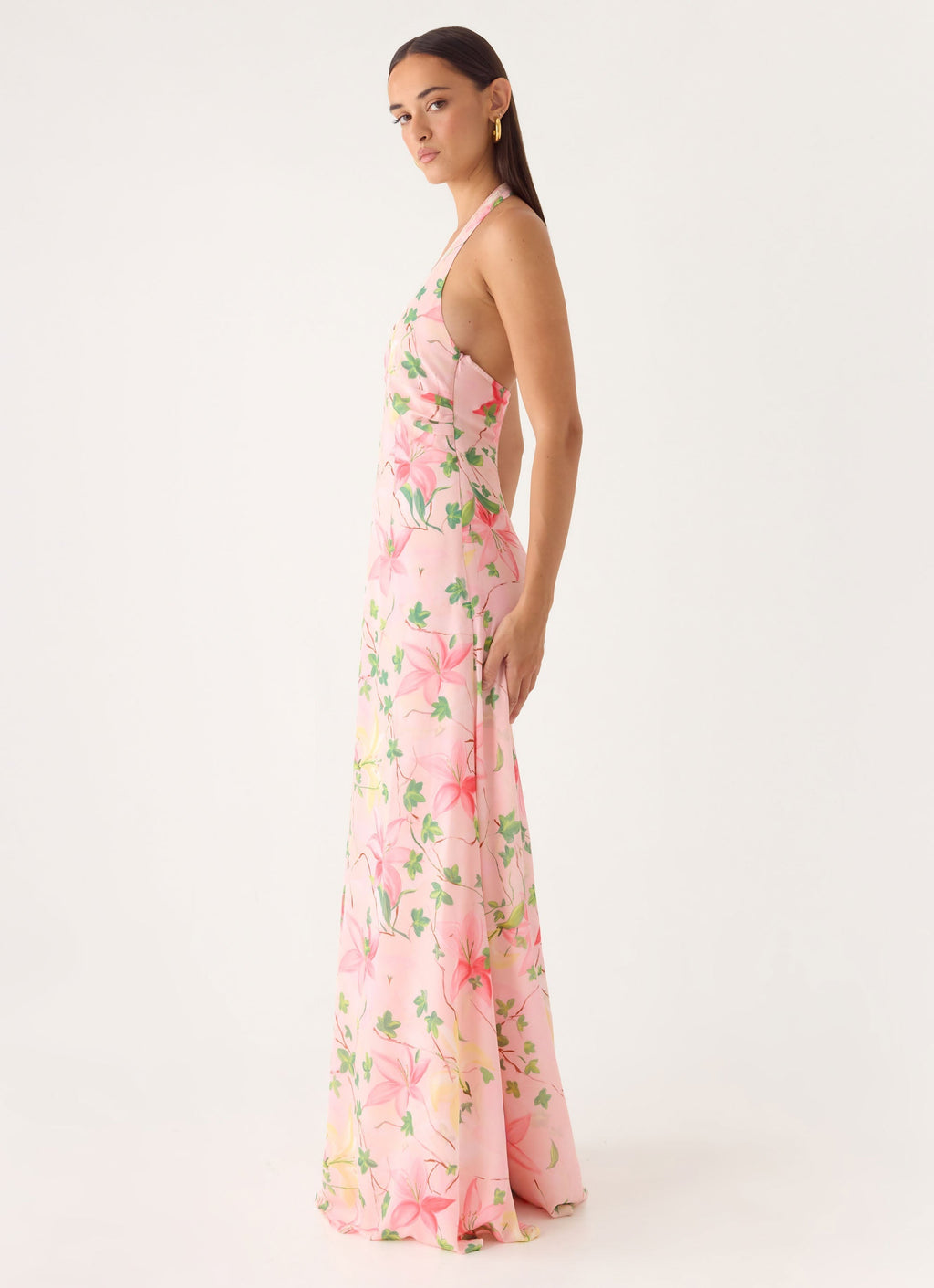 French Beaded Chiffon Maxi