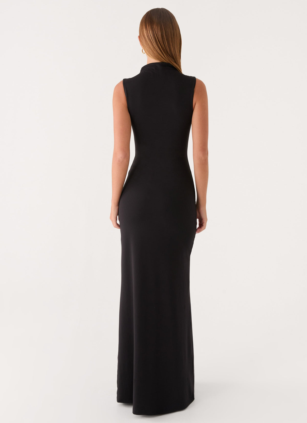 High-Neck Stretch Maxi