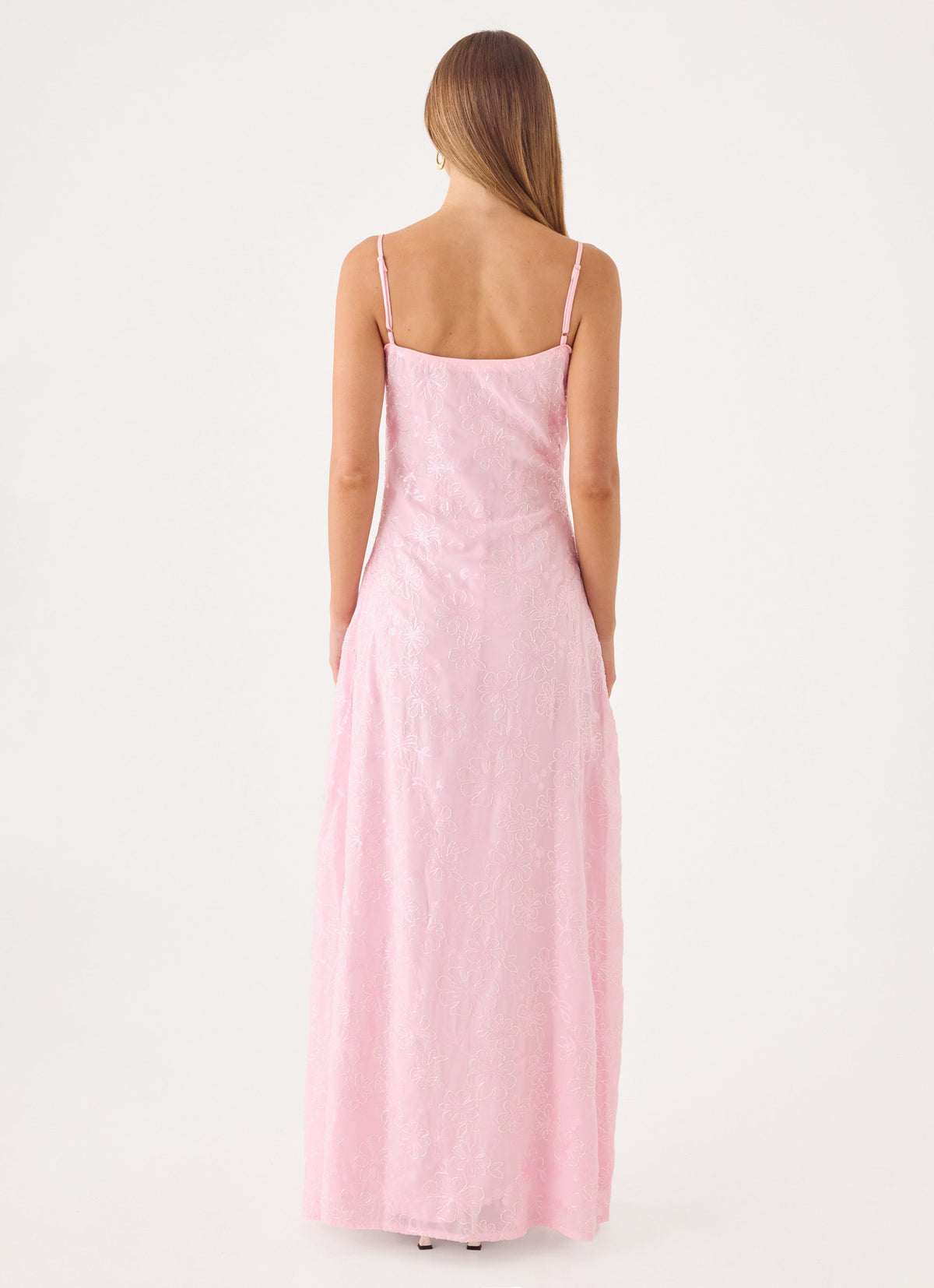 Beaded Straight Neck Summer Maxi