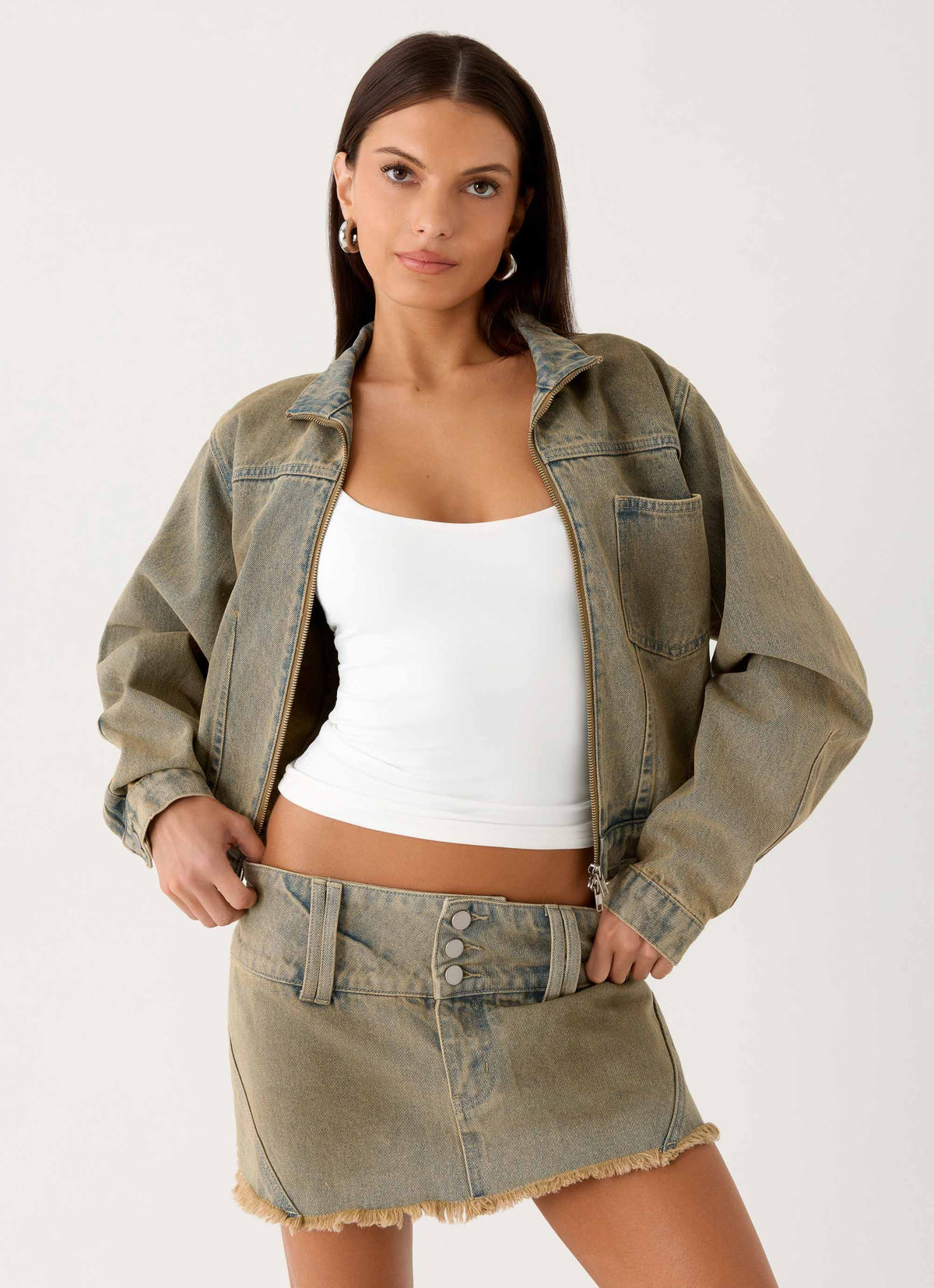 Vintage Wash Skort