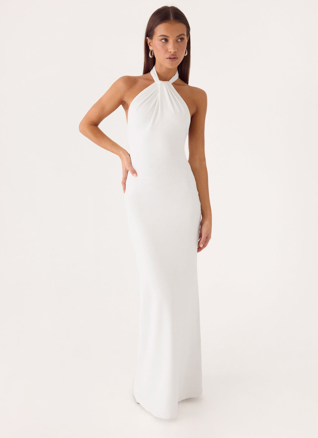 Sweeping Halter Maxi