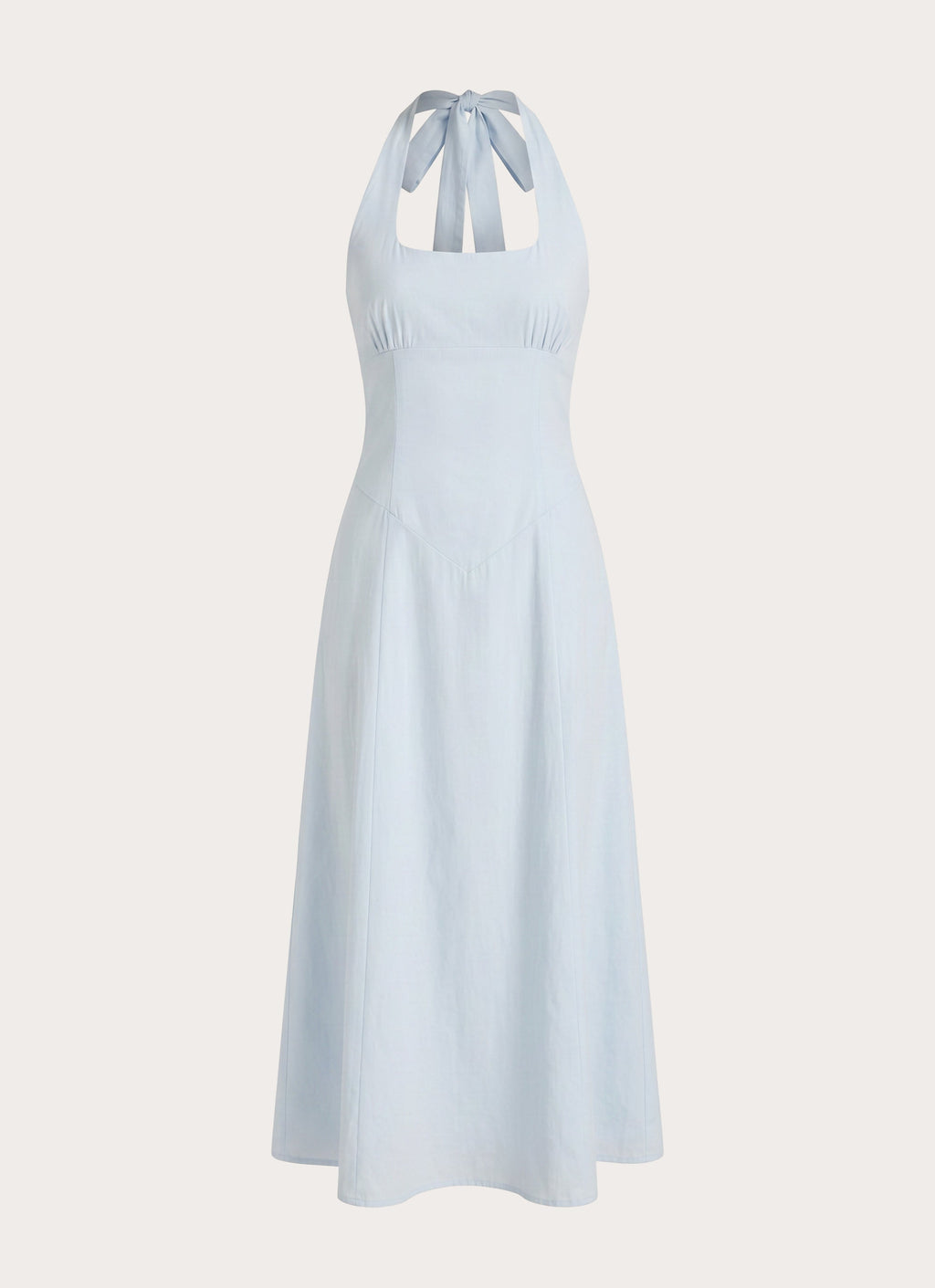 Square Neck Halter Cotton Dress